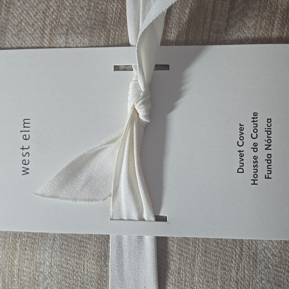❤️BUY 2 GET 1 FREE Silky TENCEL™ Striated Duvet Cover,Color Straw - Picture 7 of 12